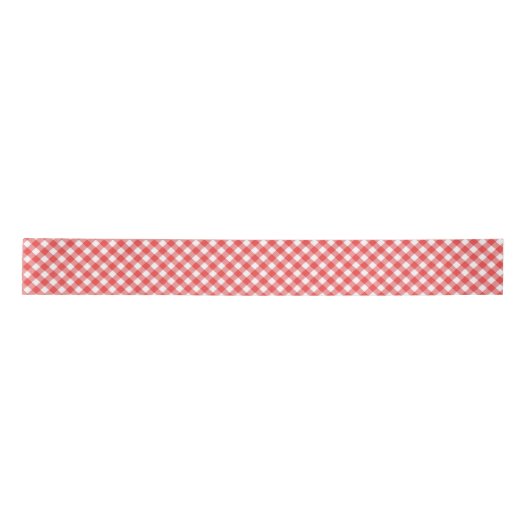 Angled rood en wit Gingham Lint (Voorkant)