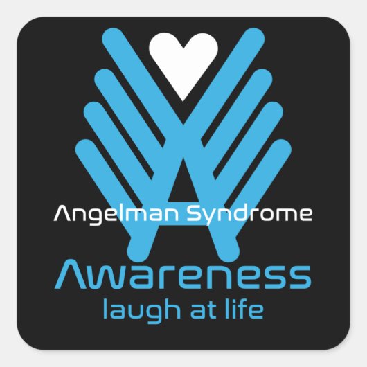 Angleman Syndrome Awareness Vierkante Sticker (Voorkant)