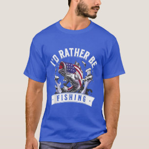 Angler American Flag I is eerder Gevist 105 T-shirt