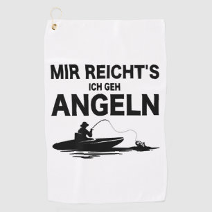 Angler Gezegden Funny Vist Memes Vis en Boot Golfhanddoek