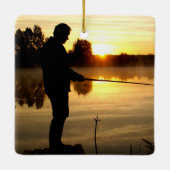 Angler Goedemorgen Keramisch Ornament (Achterkant)