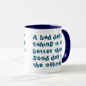 Angler of Fisherman Gift met Geviste offerte Mok (Voorkant rechts)