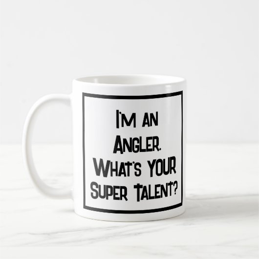 Angler Super Talent. Café Mug (Gauche)