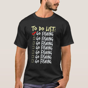 Angler Takenlijst Ontwerp Visser Vissen T-shirt