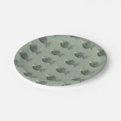 Anglerfisch papieren bordje (Gekanteld)