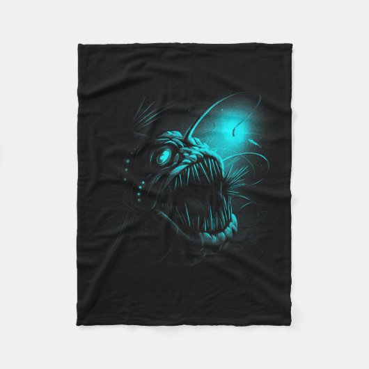 Anglerfish Deep Sea Creatures Angler Fish Ocean Se Fleece Deken (Voorkant)
