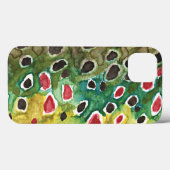 Angler's Brown Trout Skin Fly Fishing Case-Mate iPhone Case (Achterkant (horizontaal))