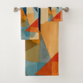 Angles Abstraits de bleu et d'orange (En situation)