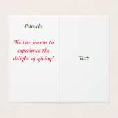 Angles avec vous à Noël Aquarelle Art (Inside Unfolded)