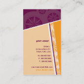 Angles uniques de cool carte de visite (Dos)