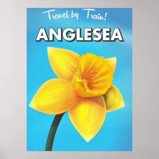 Anglesea Affiche de voyage vintage dessin animé (Devant)