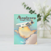 Anglesea, vintage reisposter briefkaart (Staand voorkant)