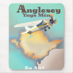 Anglesea, vintage stijl reisposter muismat