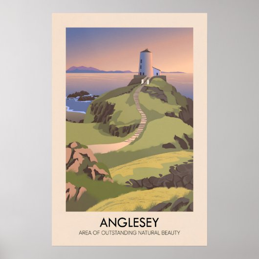 Anglesey AONB Reisposter Poster (Voorkant)