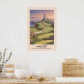 Anglesey AONB Travel Poster (Cuisine)