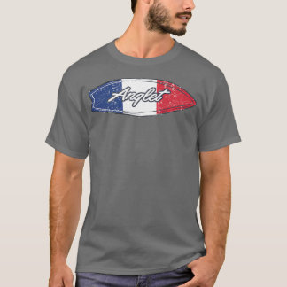 Anglet France-vlag Surfboard T-shirt