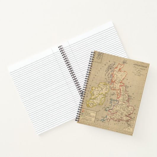 Angleterre, Ecosse, Irlande et Man en 1100 Notitieboek (Binnen)