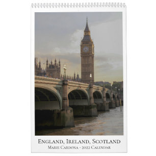 Angleterre, Irlande et Ecosse - Calendrier 2022