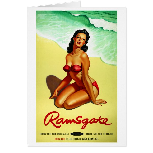Angleterre Ramsgate Restorted Poster Vintage voyag (Devant)