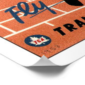 Angleterre Retro Travel Poster (Coin)