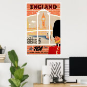 Angleterre Retro Travel Poster (Bureau à domicile)