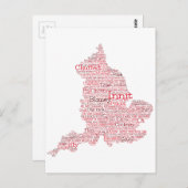 Angleterre Slang British Word Art Carte (Devant / Derrière)