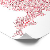 Angleterre Slang British Word Art Carte Poster (Coin)