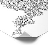 Angleterre Slang British Word Art Carte Poster (Coin)