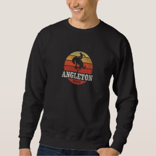 Angleton TX Antieke Country Western Retro Trui