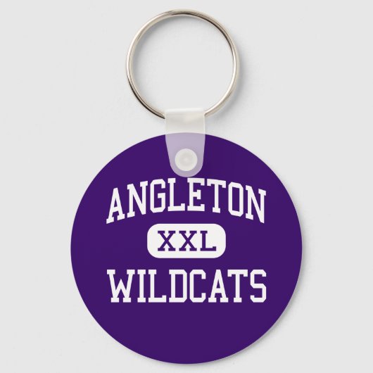 Angleton - Wildcats - High School - Angleton Texas Sleutelhanger (Voorkant)