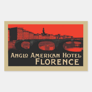Anglo American Hotel (Florence) Rechthoekige Sticker