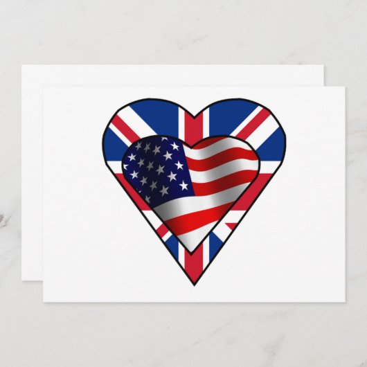 Anglo-Amerikaanse uitnodiging (Voorkant / Achterkant)