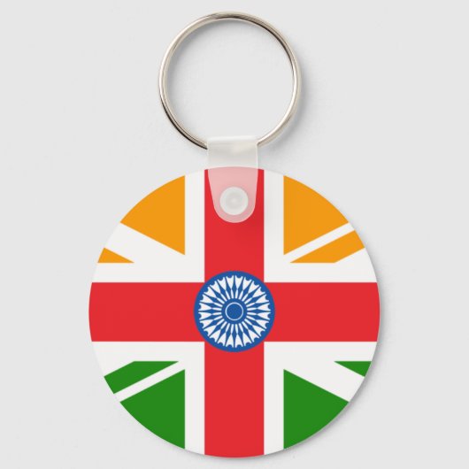Anglo Indische vlag Sleutelhanger (Voorkant)