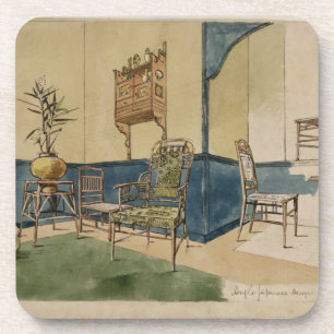 Anglo-Japans Design, c.1860 (pen & zwarte inkt & Onderzetter