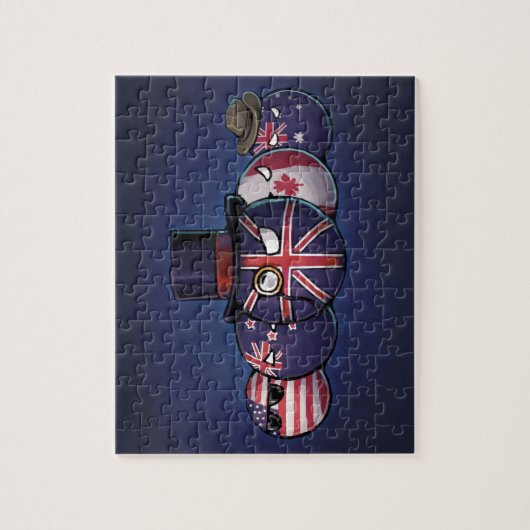 Anglo-Saxon Countryballen Legpuzzel (Verticaal)