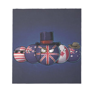 Anglo-Saxon Countryballen Notitieblok