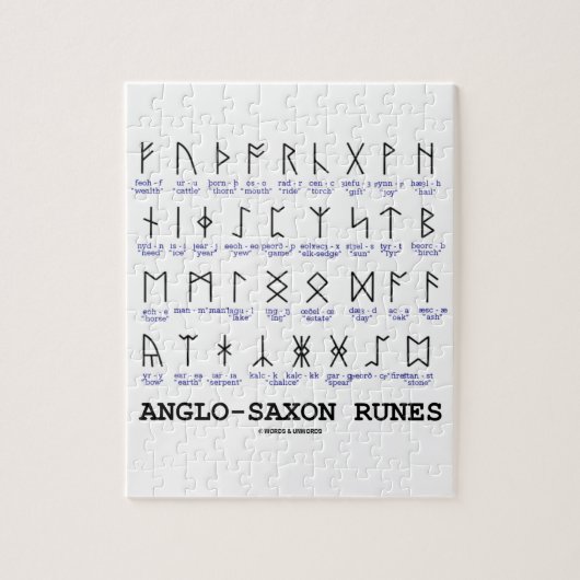 Anglo-Saxon draait (Linguistics Cryptography) Legpuzzel (Verticaal)