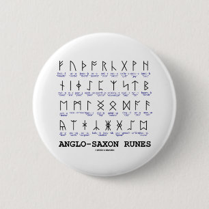 Anglo-Saxon draait (Linguistics Cryptography) Ronde Button 5,7 Cm