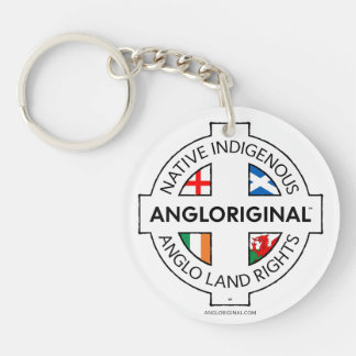 Angloriginal™ 4 Naties Landrechten Acryl Sleutelhanger