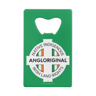Angloriginal™ Ierse Grondrechten Kredietkaart Flessenopener