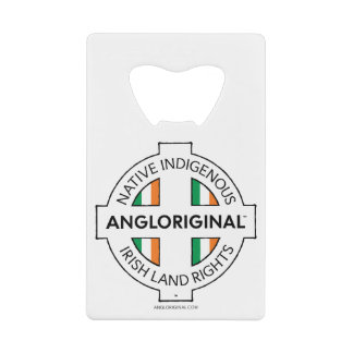Angloriginal™ Ierse Grondrechten Kredietkaart Flessenopener