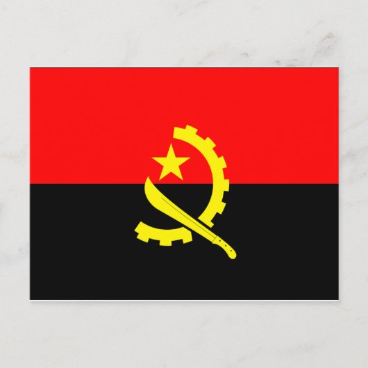 Angola Flag Briefkaart (Voorkant)