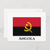 Angola Flag Briefkaart (Voorkant / Achterkant)