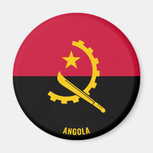 Angola Flag Charming Patriotic Magnet Magneet