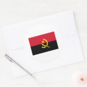 Angola FLAG International Ronde Sticker (Envelop)