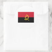 Angola FLAG International Ronde Sticker (Tas)