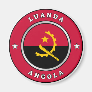 Angola Flag Magneet