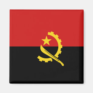 Angola Flag Magnet Magneet
