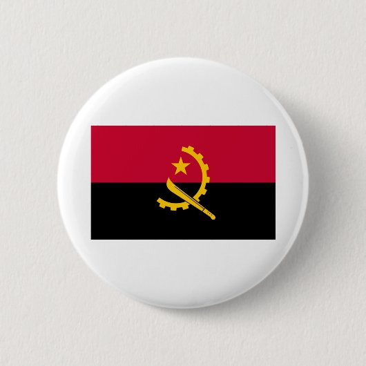 Angola Flag Ronde Button 5,7 Cm (Voorkant)