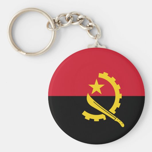 Angola Flag Sleutelhanger (Voorkant)